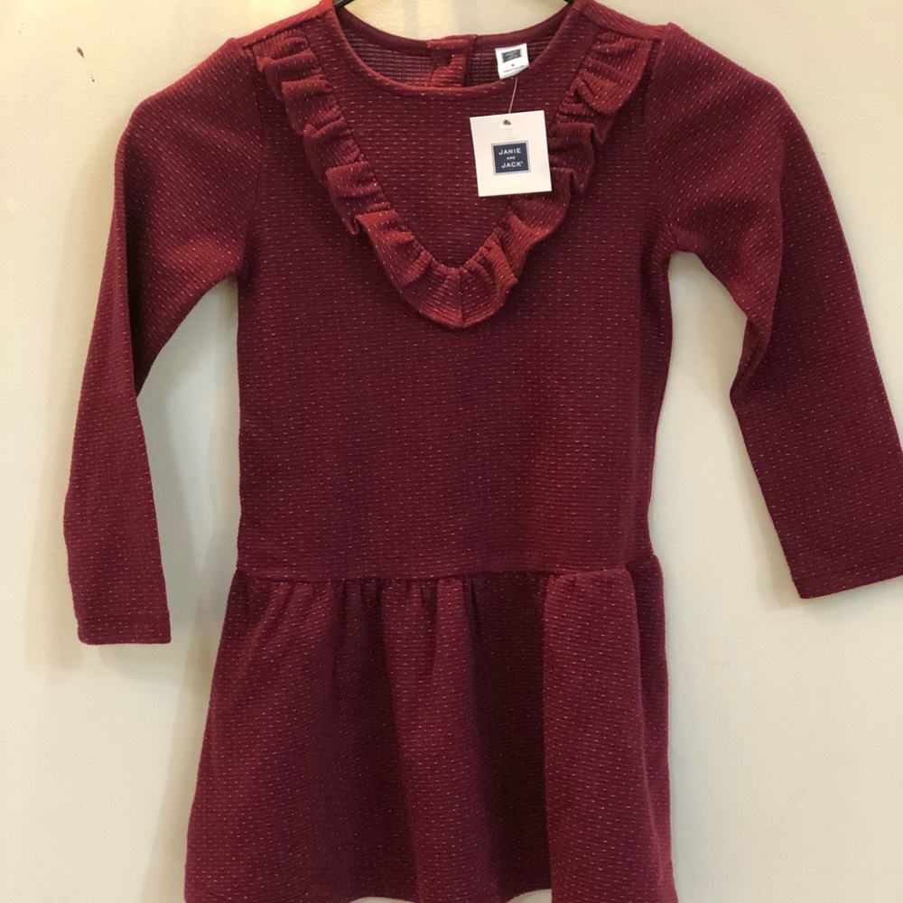 Janie&jack girls ruffle dress size 5 NWT - Picture 2 of 6